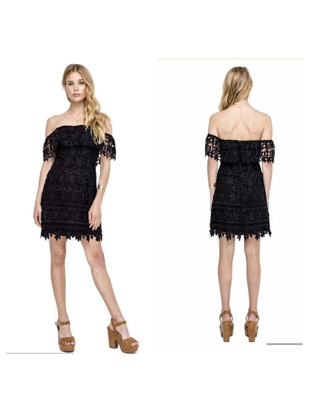 Astr the Label Valentina Off Shoulder Lace Dress
